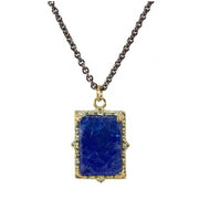 ARMENTA 18Kj Yellow Gold and Silver Old World Lapis Necklace- FINAL SALE